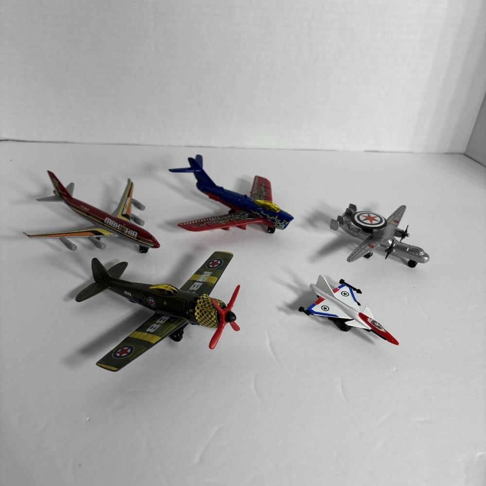 Vintage Die Cast Military Toy Plane Lot